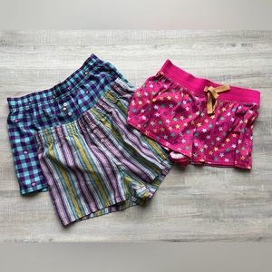 3- XHILARATION Girls Shorts/Pajama Bottoms Size L (10/12)